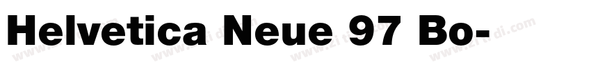 Helvetica Neue 97 Bo字体转换